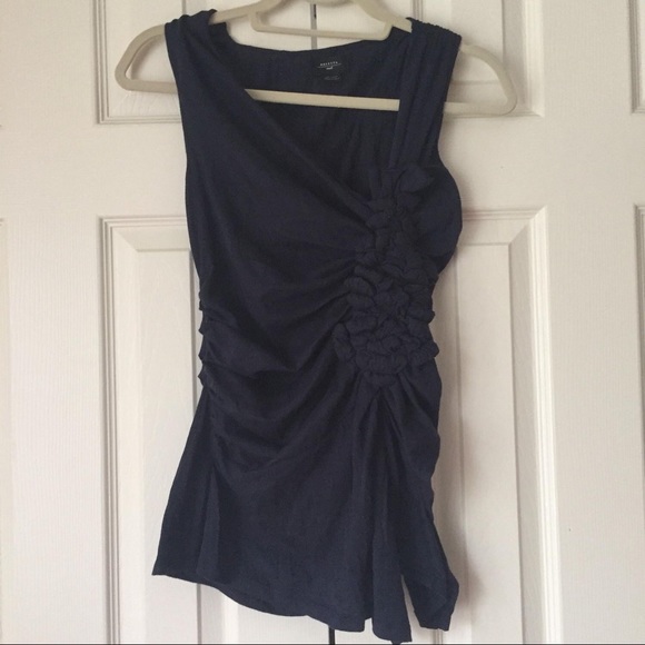 Anthropologie Ruched Tank Top - Picture 3 of 5